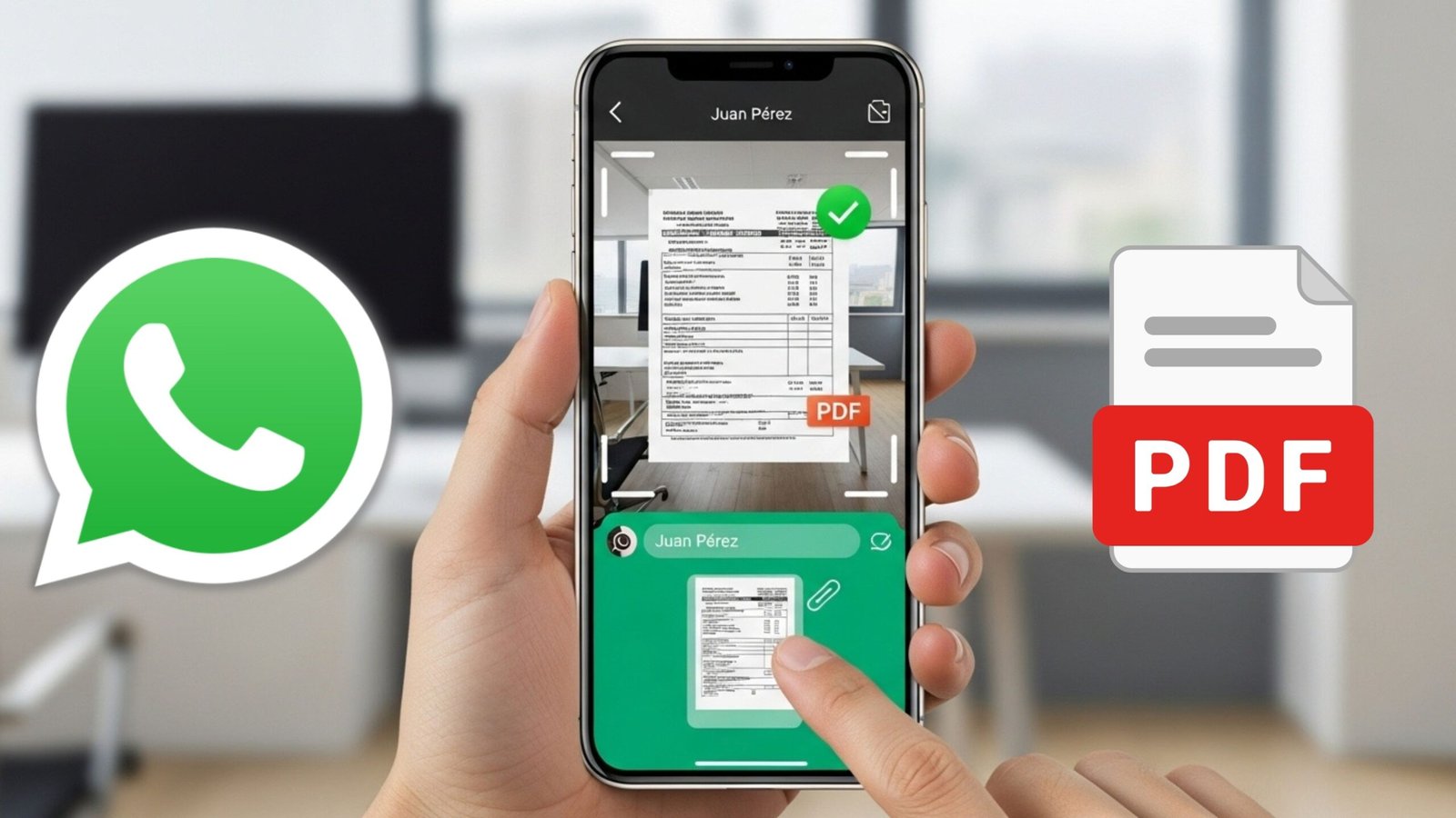 Cómo escanear documentos y enviarlos como PDF por WhatsApp sin necesidad aplicaciones