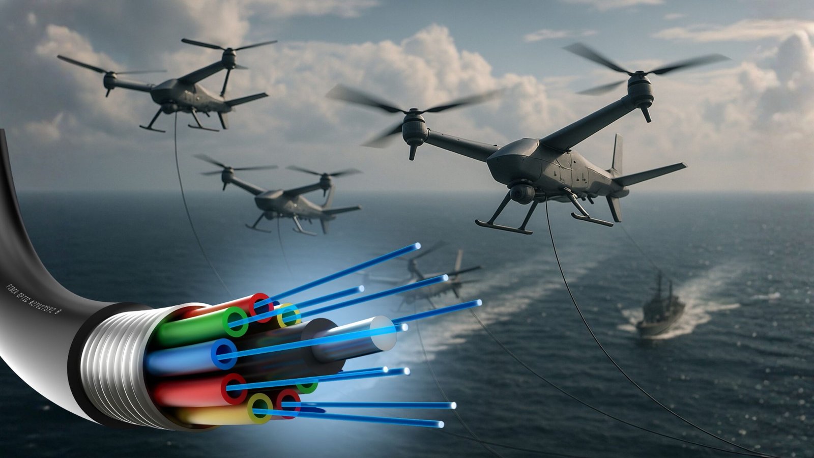 Drones ininterferibles: la fibra óptica se convierte en una nueva y sofisticada arma de guerra