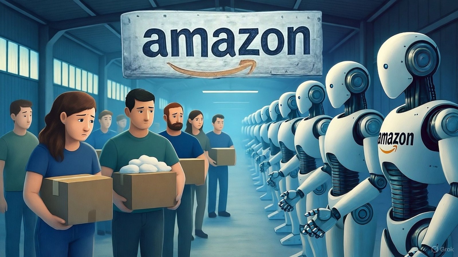 La gran sustitución ha comenzado: documentos de Amazon muestran planes para reemplazar 600.000 trabajadores por robots