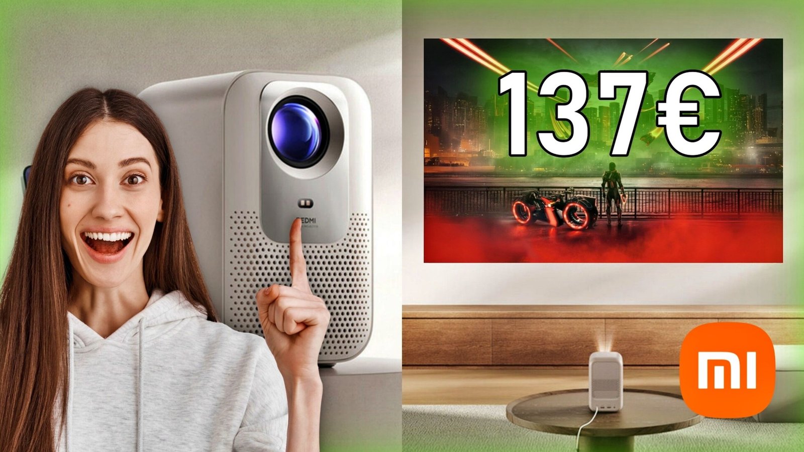 Ni OLED ni QLED, Xiaomi REDMI Projector 4 pantalla gigante de 120 pulgadas para montar tu cine en casa por ¡menos de 150 euros!
