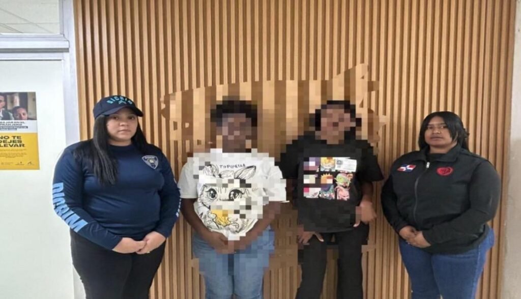 Policía Nacional rescata a dos menores tras denuncia de desaparición en Santo Domingo