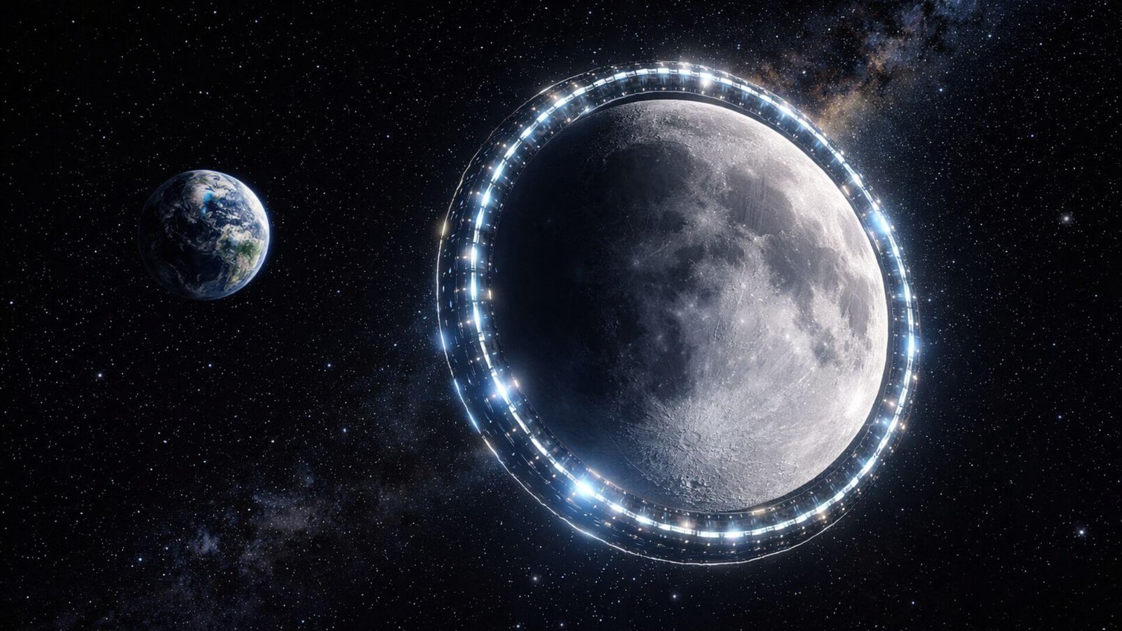 Científicos japoneses revelan un plan que parece ciencia ficción: un anillo de 11.000 kilómetros alrededor de la Luna que podría cambiar la historia de la humanidad