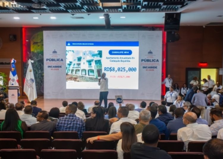 Incabide marca un hito con exitosa subasta pública y recaudación superior a RD$500 millones
