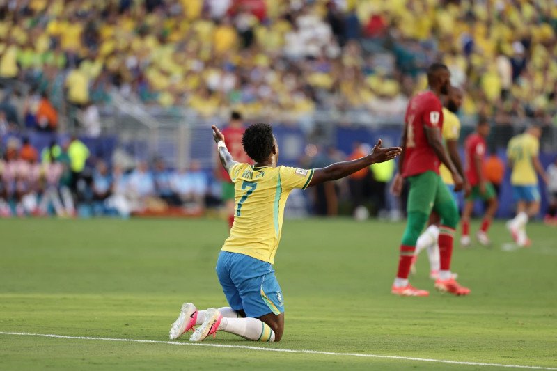 Brasil logra un empate 1-1 contra Marruecos en su debut en el Mundial; Vinícius anota gol
