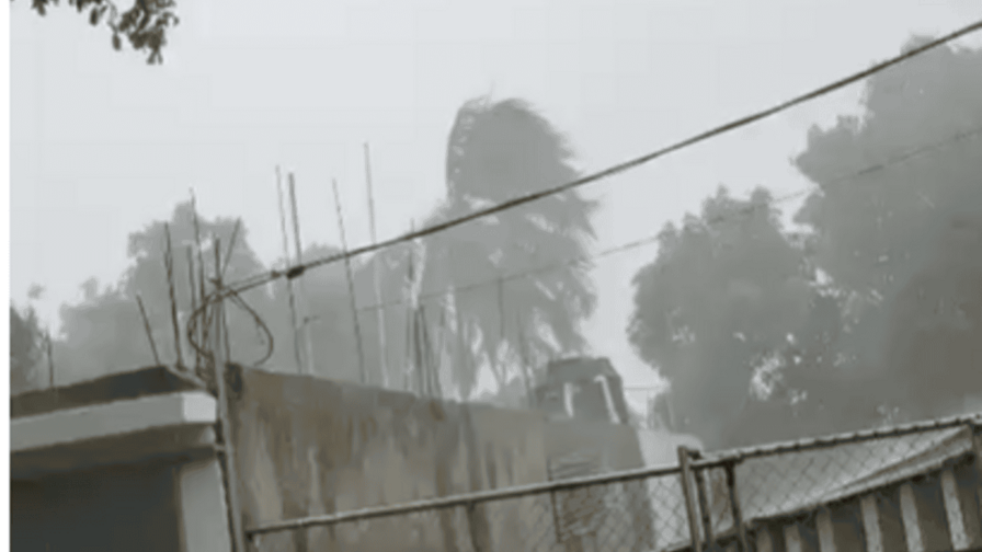 Comunidades de Dajabón quedan sin energía en medio de fuertes lluvias
