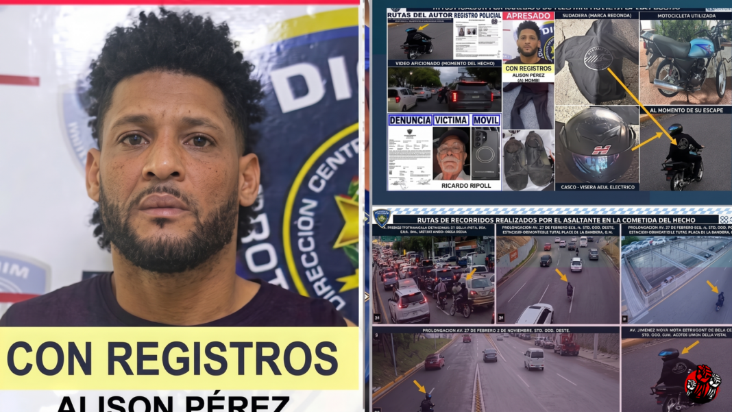 P.N. dice haber capturado al ladrón que le robó celular a Ricardo Ripoll; alias “Bombi”