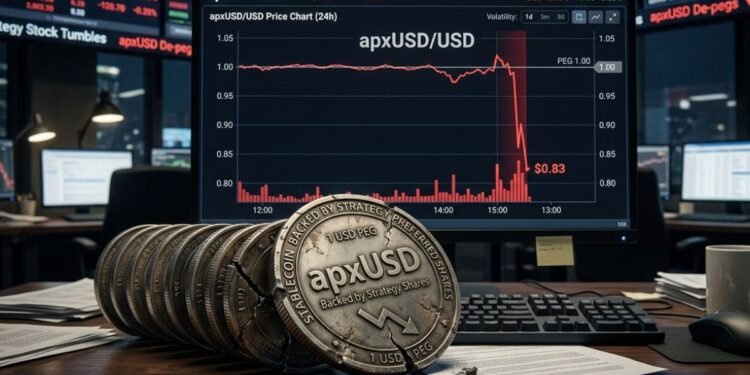 Stablecoin respaldada por acciones preferentes de Strategy pierde paridad con el dólar